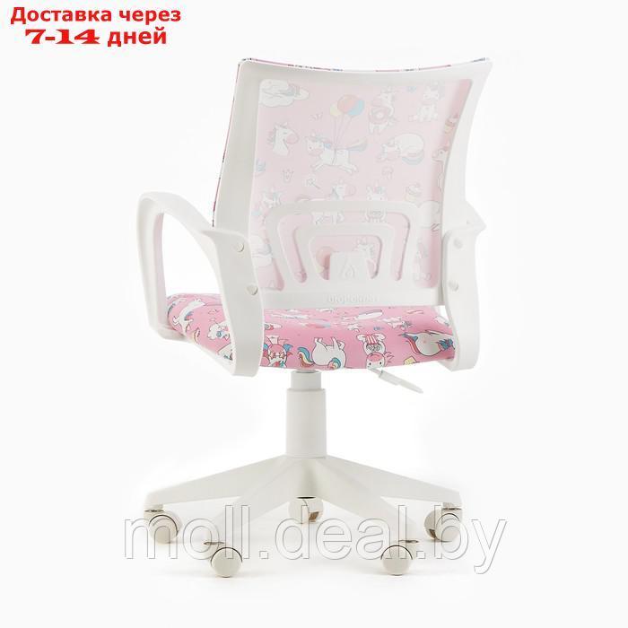 Кресло детское Бюрократ BUROKIDS 1 W-UNICORN розовый, белый пластик - фото 4 - id-p219448860