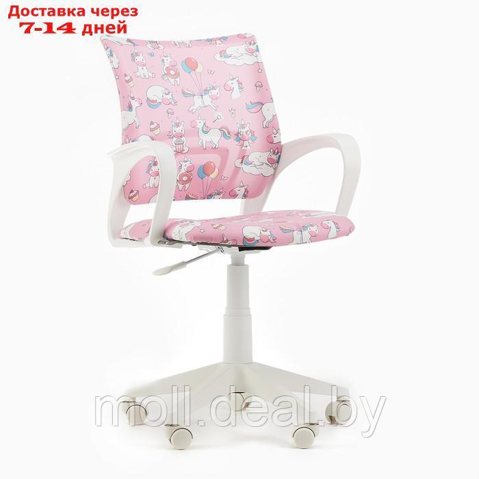 Кресло детское Бюрократ BUROKIDS 1 W-UNICORN розовый, белый пластик - фото 5 - id-p219448860