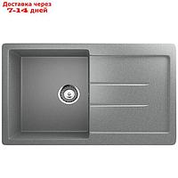 Мойка кухонная Ulgran U507-309, 770х495 мм, цвет тёмно-серый