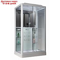 Душевая кабина Loranto CS 127 R, 90x120x215 см, белая, стекло 6 мм, дверь cдвижная, правая