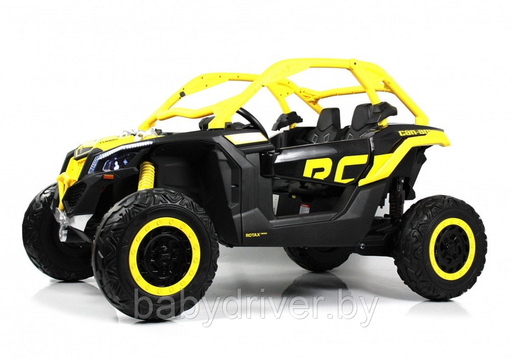 Детский электромобиль RiverToys BRP Can-Am Maverick Y111YY (желтый) - фото 1 - id-p219499543