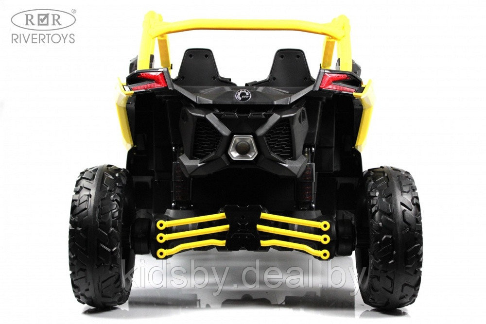 Детский электромобиль RiverToys BRP Can-Am Maverick Y111YY (желтый) - фото 3 - id-p219499543
