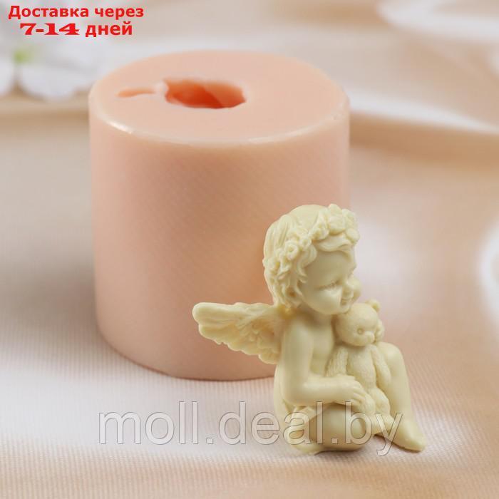 Молд "Ангел с мишкой" 6,5х6,5х6,3 см (издел. 6х4,2х3,4 см) - фото 2 - id-p219449392