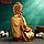 Подставка для мелочей "Будда с лотосом" бронза, 19х17х32, фото 4