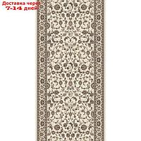 Ковровая дорожка Valencia deluxe d251, 100x2500 см, цвет cream-brown