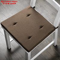 Комплект подушек для стула "Билли", размер 37 х 42 х 3 см - 2 шт, коричневый