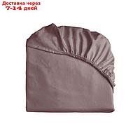 Простыня Satin Luxe, размер 180х200х25 см, цвет марсала