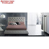 Простыня Satin Luxe, размер 240х260 см, цвет марсала