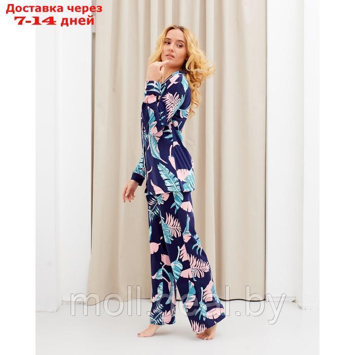 Пижама женская (рубашка и брюки) KAFTAN "Tropical dream" р. 56-58 - фото 3 - id-p219447871