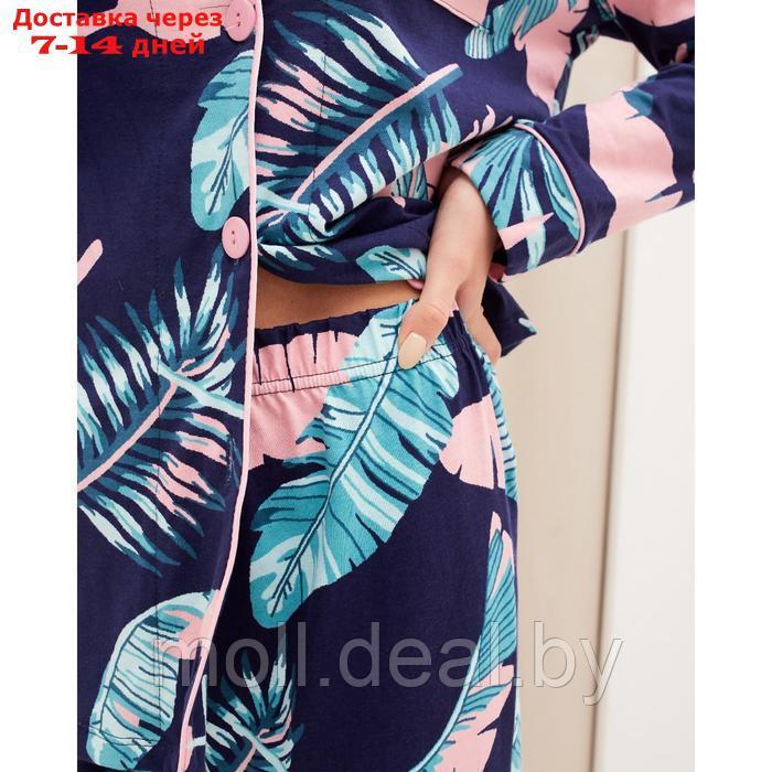 Пижама женская (рубашка и брюки) KAFTAN "Tropical dream" р. 56-58 - фото 6 - id-p219447871