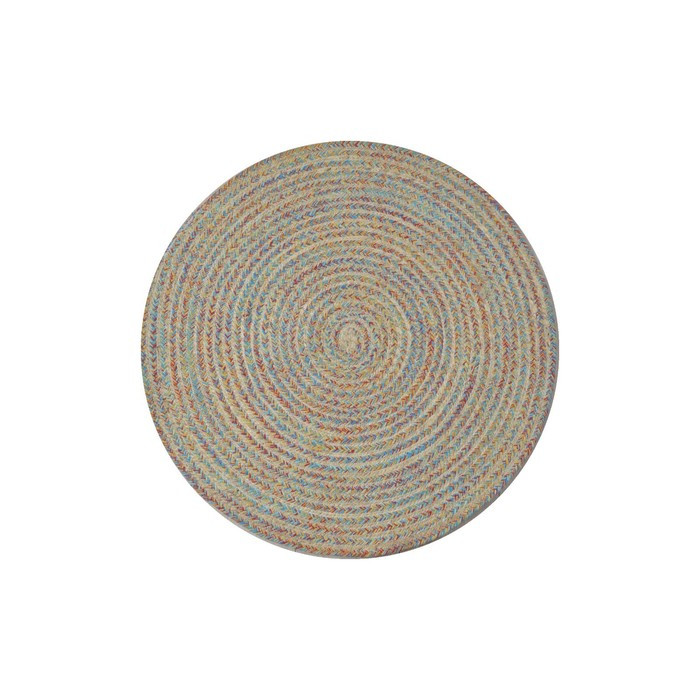 Экоковрик джутовый круглый, размер 80х80 см, цвет мульти - фото 1 - id-p219501383