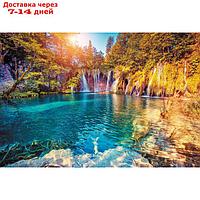 Фотообои "Лазурный водопад" M 608 (2 полотна), 200х135 см