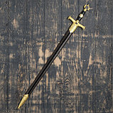 Сувенирный меч, рукоять Звезда Давида, клинок роспись, 86 см, фото 5