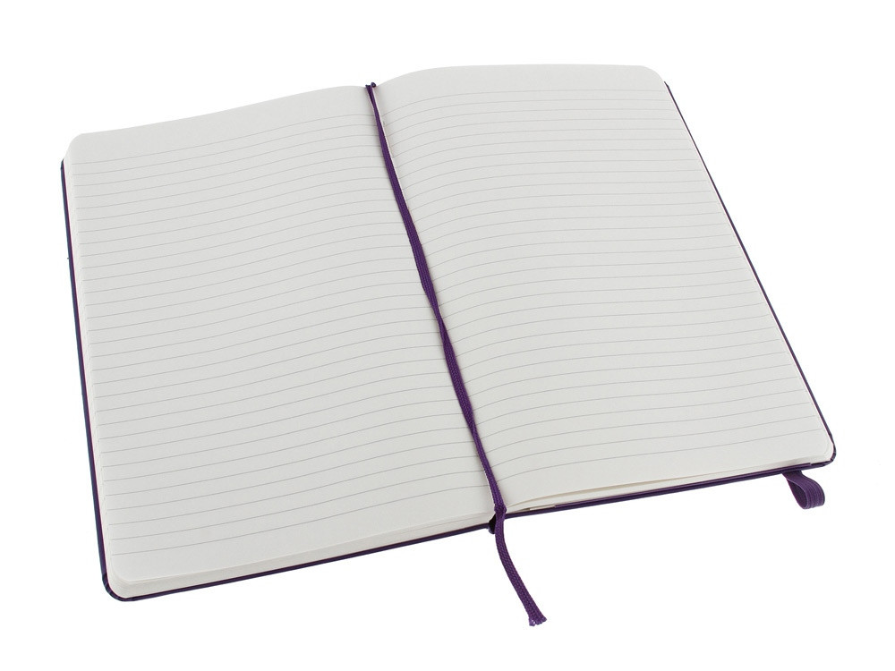 Записная книжка Moleskine Classic (в линейку) в твердой обложке, Large (13х21см), фиолетовый - фото 3 - id-p219502073