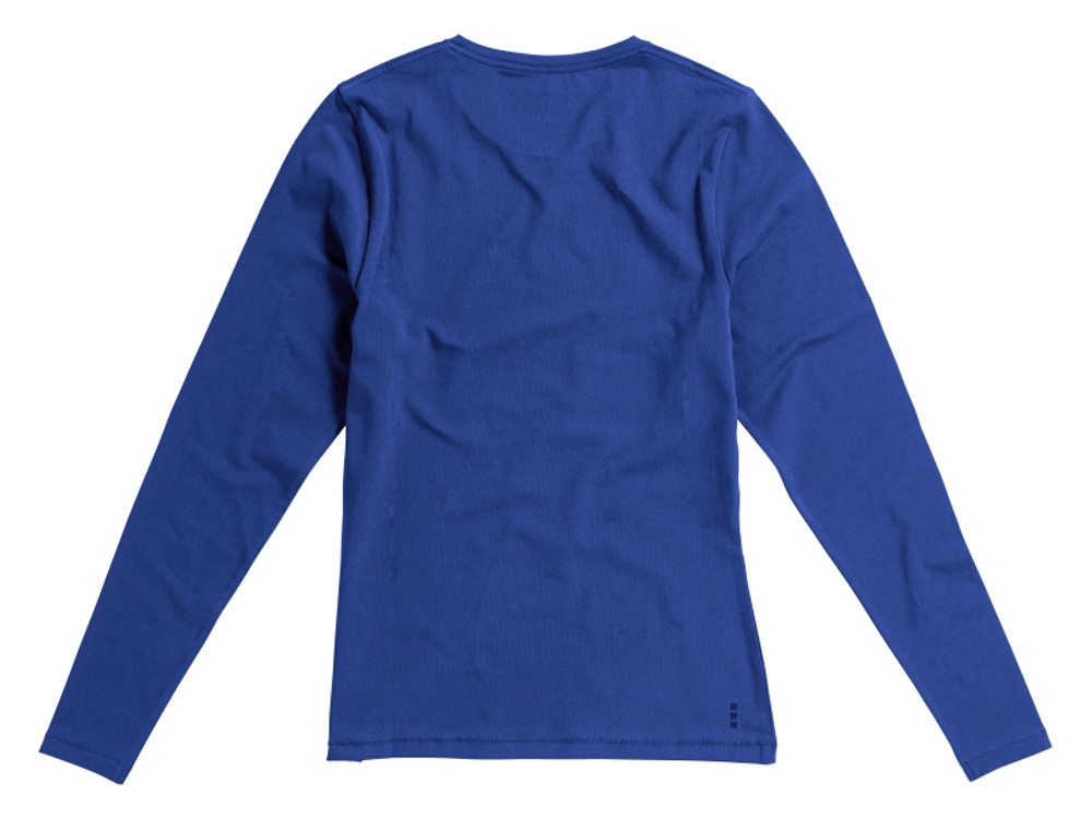 Ponoka женская футболка из органического хлопка, длинный рукав, синий - фото 7 - id-p219502074
