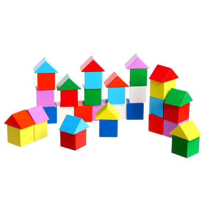 Кубики-треугольники, строительный набор - фото 2 - id-p219503381