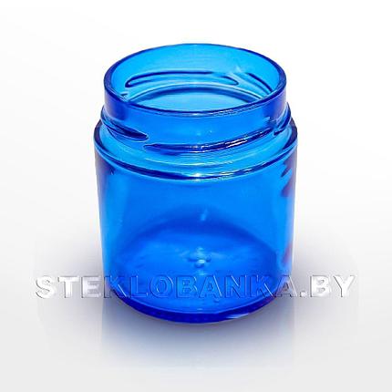 Стеклянная банка 0,200 л. (200 мл.) ТВИСТ ОФФ (66) Deep синяя (стеклобанка), фото 2