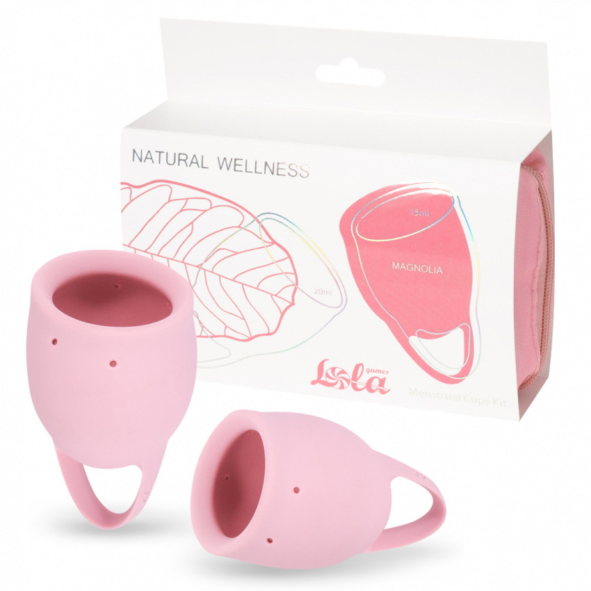 Набор менструальных чаш Natural Wellness Magnolia Light Pink - фото 1 - id-p219502543