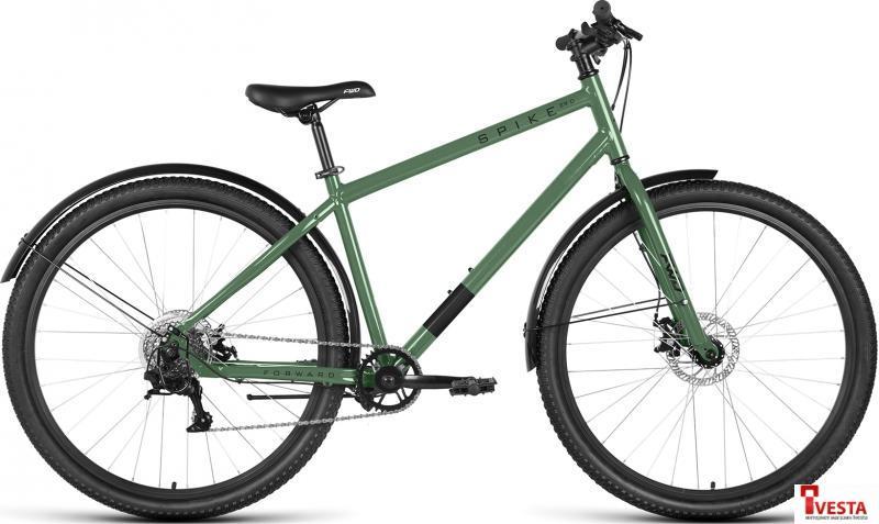 Велосипед Forward Spike 29 2023 (зеленый/черный) - фото 1 - id-p219508628