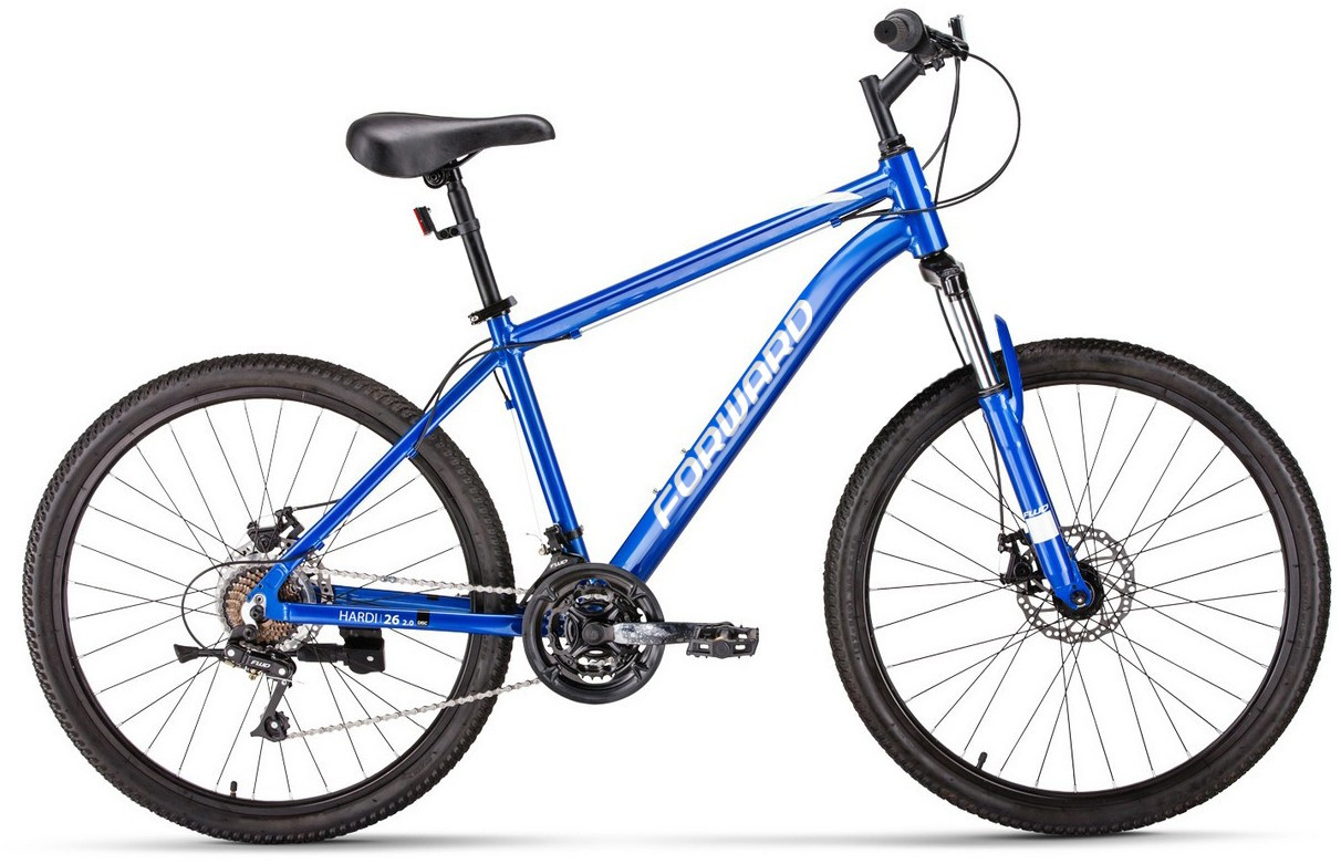 Горный велосипед хардтейл Forward HARDI 26 2.0 D FR (18 quot; рост) синий/бежевый 2023 год - фото 1 - id-p219508644