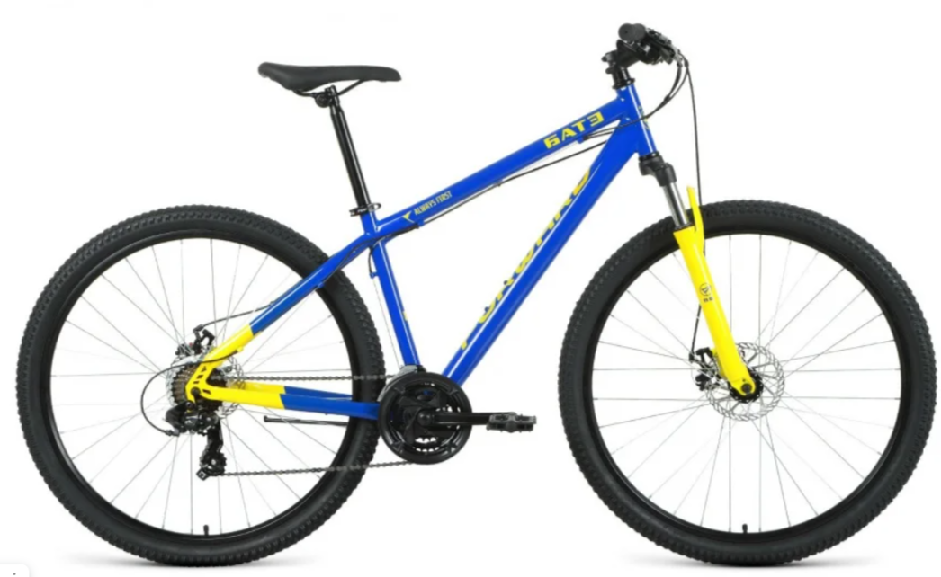 Горный велосипед хардтейл Forward SPORTING 29 2.1 BATE DISC (17 quot; рост) синий/желтый 2021 год - фото 3 - id-p219508647