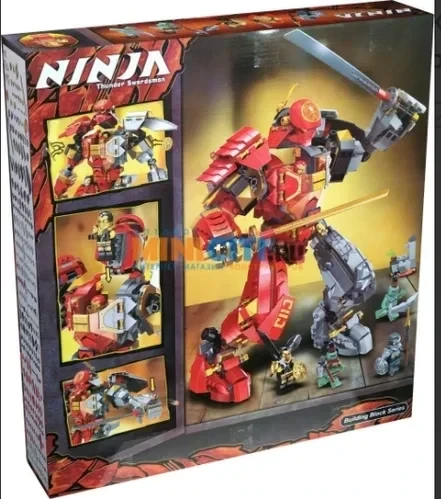 Конструктор Ниндзяго Ninja Lari 11555 «Каменный робот огня» Ninjago 998 деталей - фото 2 - id-p219508820
