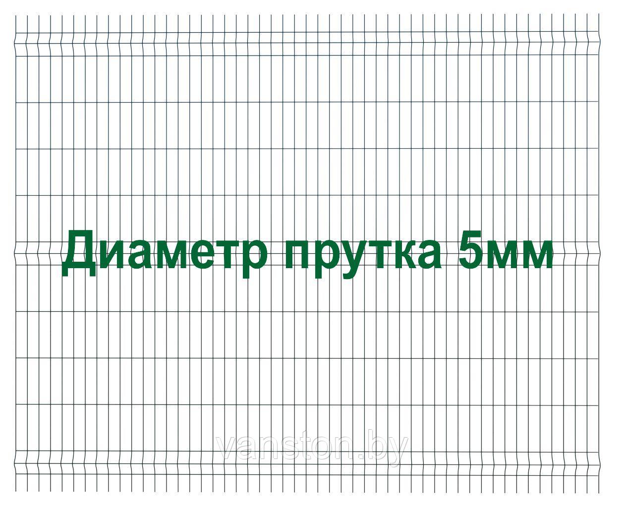 Секция забора 3Д, серия "Стронг", 2030мм*2500мм (В*Д)