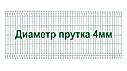 Секция забора 3Д, серия "Город Усиленный", 1030мм*2500мм (В*Д), фото 2
