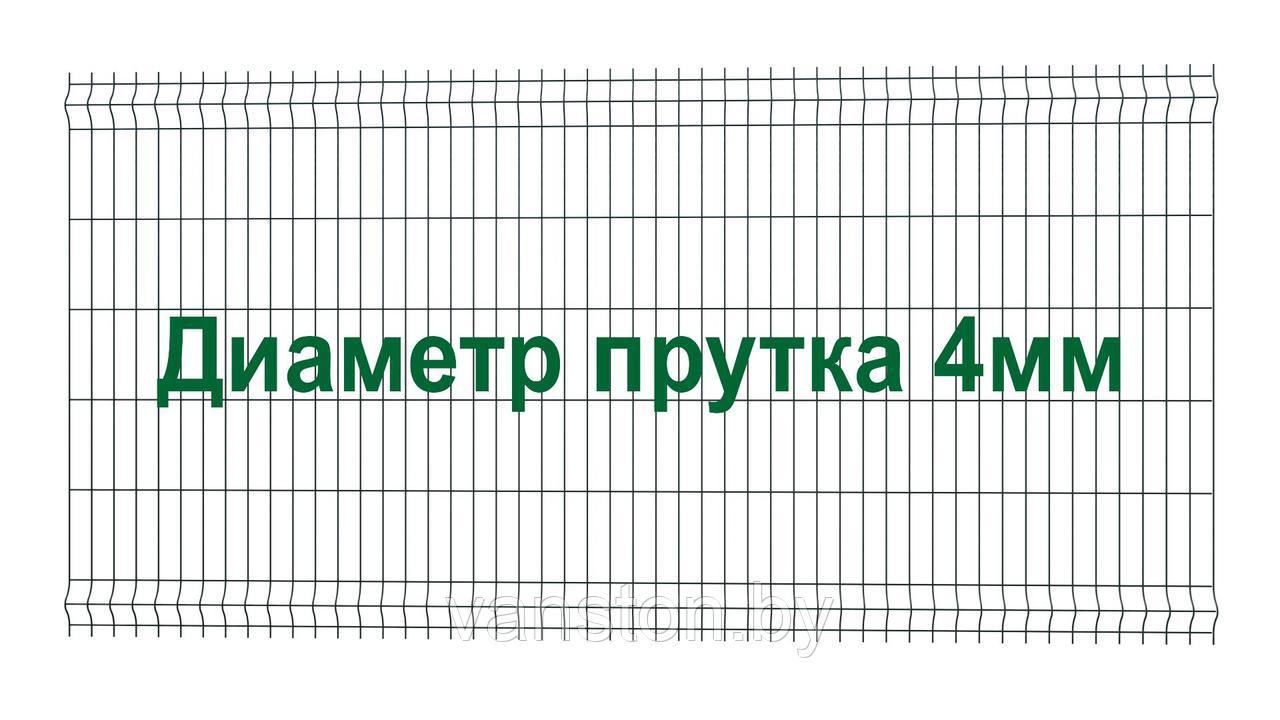 Секция забора 3Д, серия "Город Усиленный", 1230мм*2500мм (В*Д) - фото 1 - id-p215337351