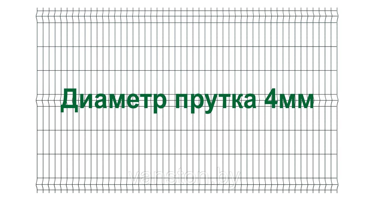 Секция забора 3Д, серия "Город Усиленный", 1530мм*2500мм (В*Д)