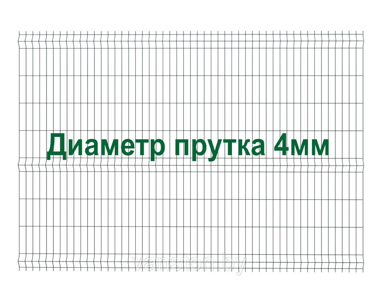 Секция забора 3Д, серия "Город Усиленный", 1730мм*2500мм (В*Д) - фото 1 - id-p215337356