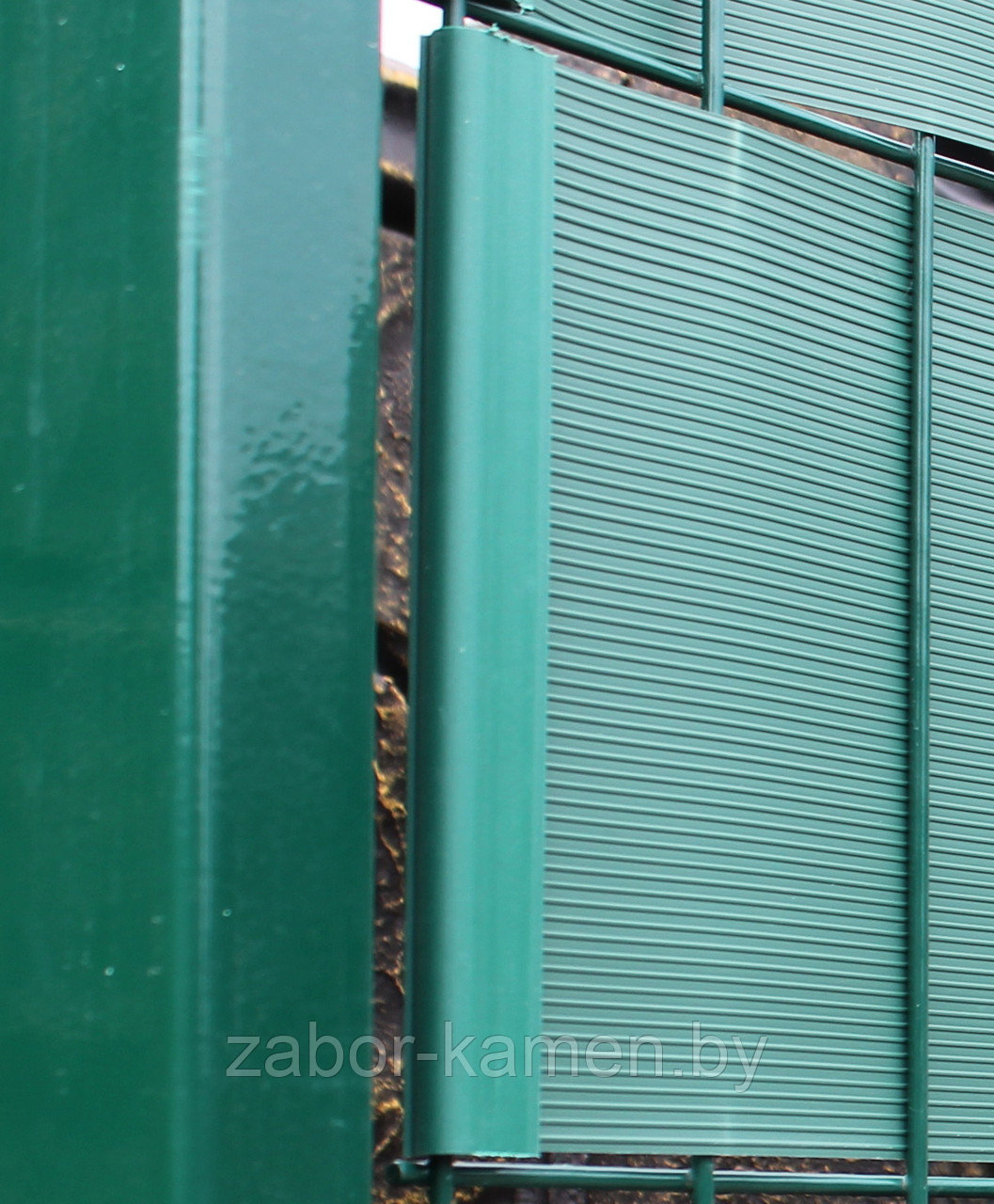 Зажим для заборной ленты 19 см, зеленый RAL6005, комплект - 10шт. - фото 2 - id-p204649084