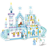 Детский конструктор для девочек Холодное сердце ледяной замок Эльзы 7459 аналог лего Lego Disney Frozen 734 д.