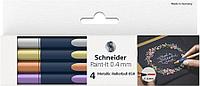 Набор ручек роллеров Schneider "Paint-It 050", 0.4 мм, ассорти металлик, 4шт.