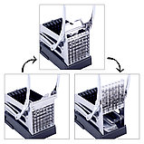 Машинка для нарезки картофеля фри Kamille  из нержавеющей стали с двумя насадками KM-6511, фото 2