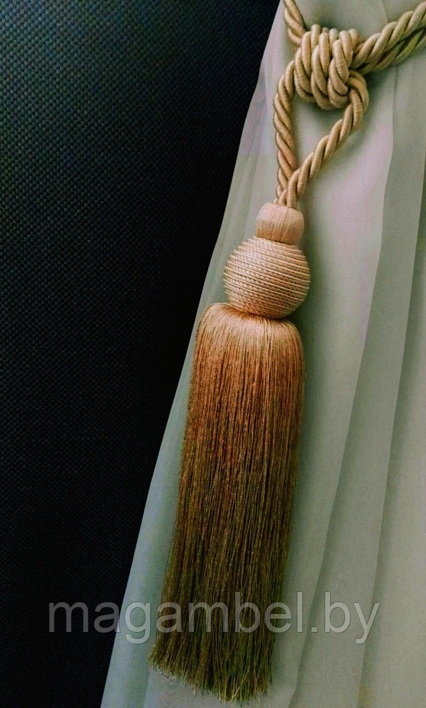 Кисть средняя бежевая для штор и гардин цвет М9