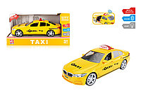 Инерционная машинка Такси игрушечная детская машина, арт. RJ3371 (свет и звук)