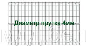 Секция 3Д забора, 1530мм*2500мм (В*Д), тип "Город УСИЛЕННЫЙ"