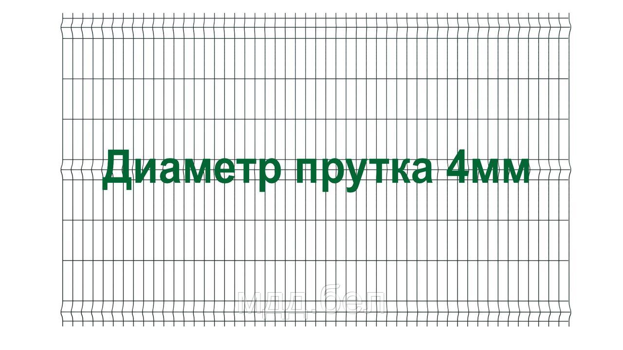 Секция 3Д забора, 1530мм*2500мм (В*Д), тип "Город УСИЛЕННЫЙ" - фото 1 - id-p219512874