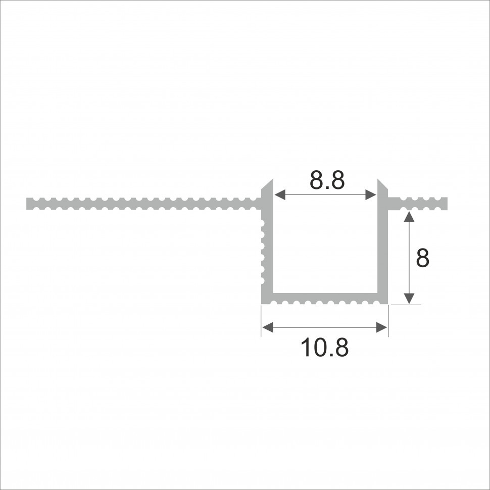 Разделительный профиль Belprofil 8 для стен и потолков 2,7м - фото 2 - id-p219510470