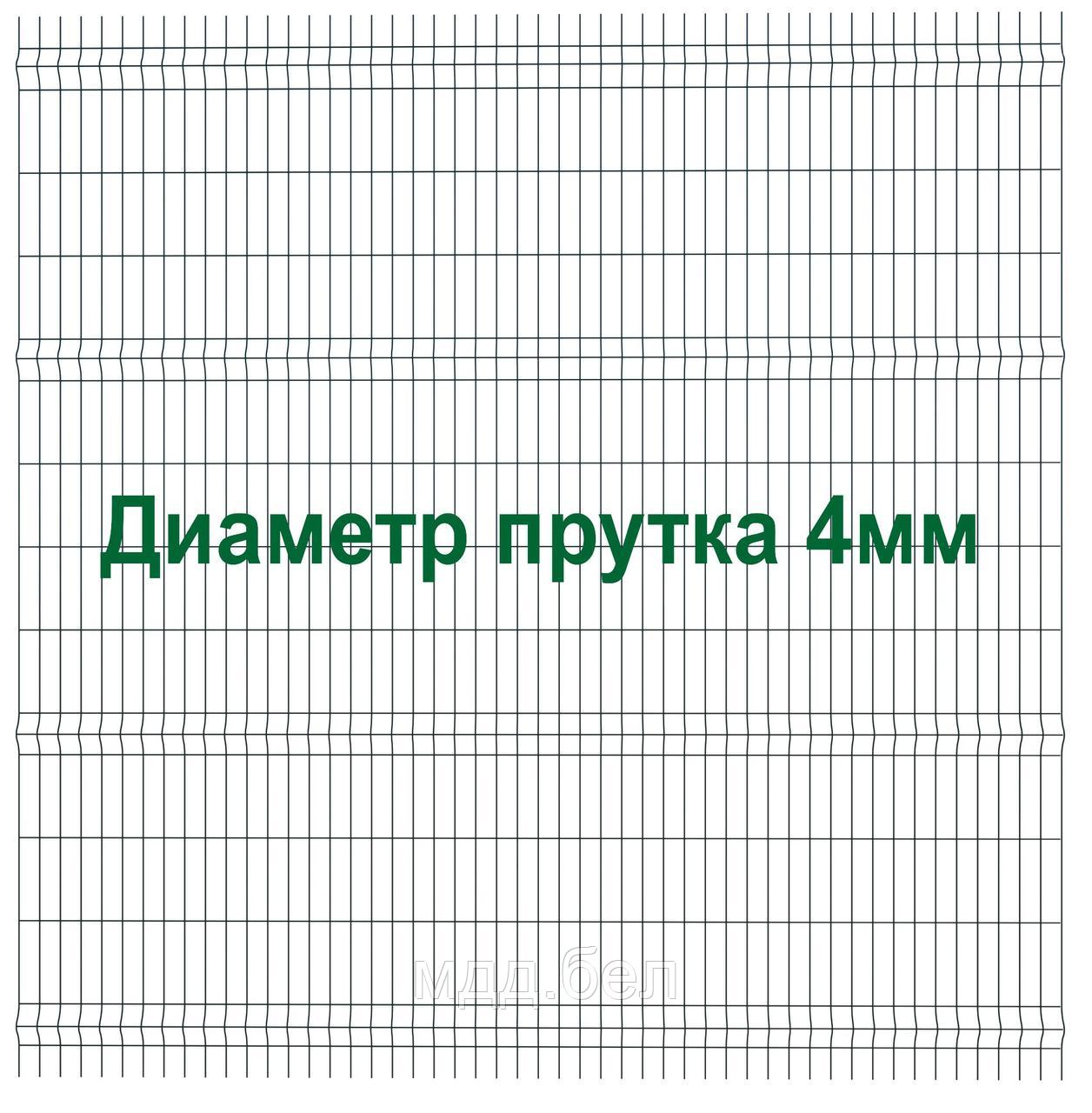 Секция 3Д забора, 2530мм*2500мм (В*Д), тип "Город УСИЛЕННЫЙ" - фото 1 - id-p219513409