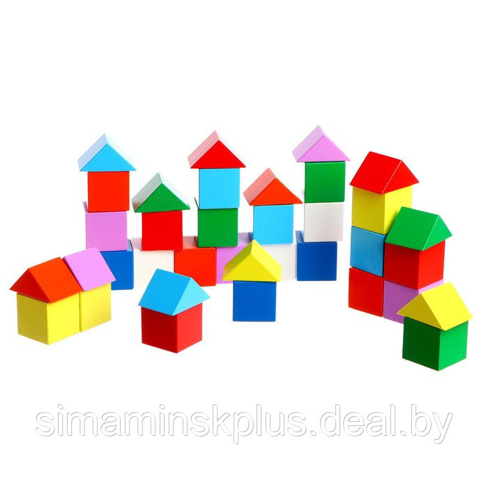 Кубики-треугольники, строительный набор - фото 2 - id-p219513030