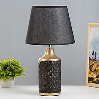 Настольная лампа "Аннет" E14 40Вт черный-золото 23х23х41 см
