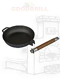 Сковорода чугунная 28 см GOODGRILL G0128 со съемной ручкой, фото 2