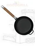 Сковорода чугунная 28 см GOODGRILL G0128 со съемной ручкой, фото 3