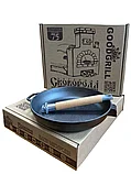 Сковорода чугунная 28 см GOODGRILL G0128 со съемной ручкой, фото 5