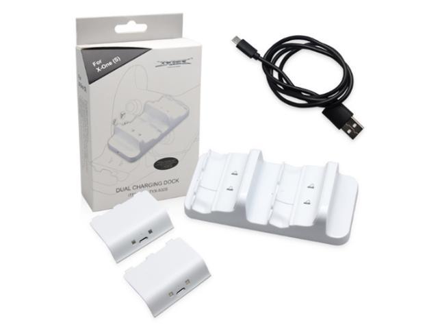 Зарядное устройство Dobe TYX-532S/X Dual Charging Stantion + Battery Pack 600mAh White для Xbox One S - фото 1 - id-p219215175