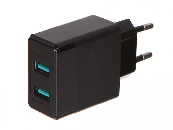Зарядное устройство Red Line Y1 Tech 2 USB 2.4A Black УТ000027220 - фото 1 - id-p219442703