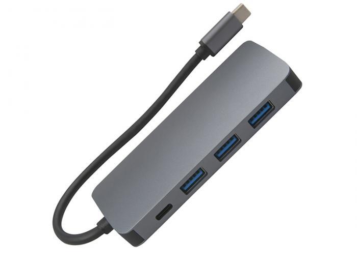 Аксессуар Адаптер Barn&Hollis Multiport Adapter USB Type-C 8 in 1 для MacBook Grey УТ000027055 - фото 1 - id-p219442771