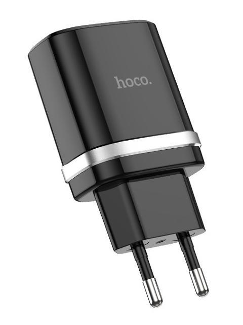 Зарядное устройство Hoco C12Q 1xUSB 2.4A QC3.0 Black - фото 1 - id-p219049024